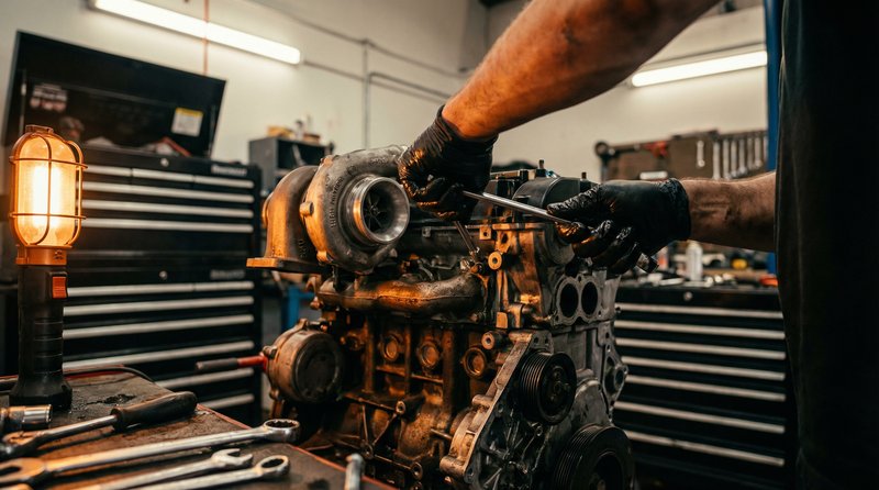 萝莉塔修车视频教程：涡轮增压器拆装